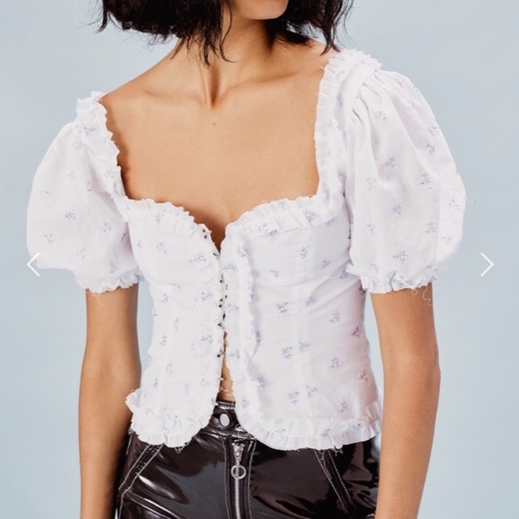 NEW For Love and Lemons Delilah Crop Top ⚡ - Picture 7 of 16